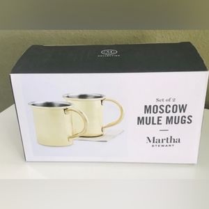 Martha Stewart Moscow mule mugs . Set of 2